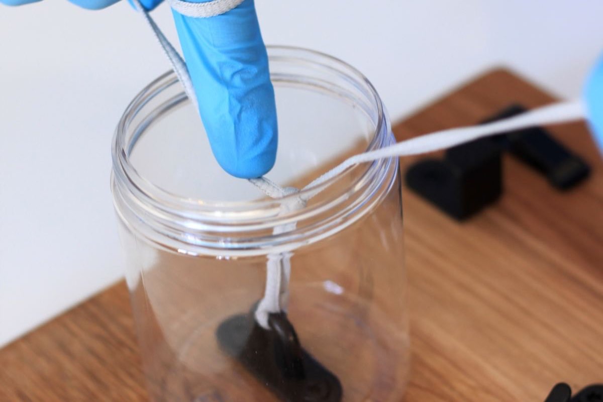 Tying a knot deep inside the cylinder